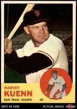 1963 Topps #30 Harvey Kuenn Giants 7.5 - NM+