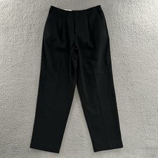 A New Day Womens Pants Black Size 8 High Rise Tapered Leg Career Polyester Blend