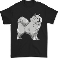 Un T-Shirt Pour Homme Samoyède 100% Coton