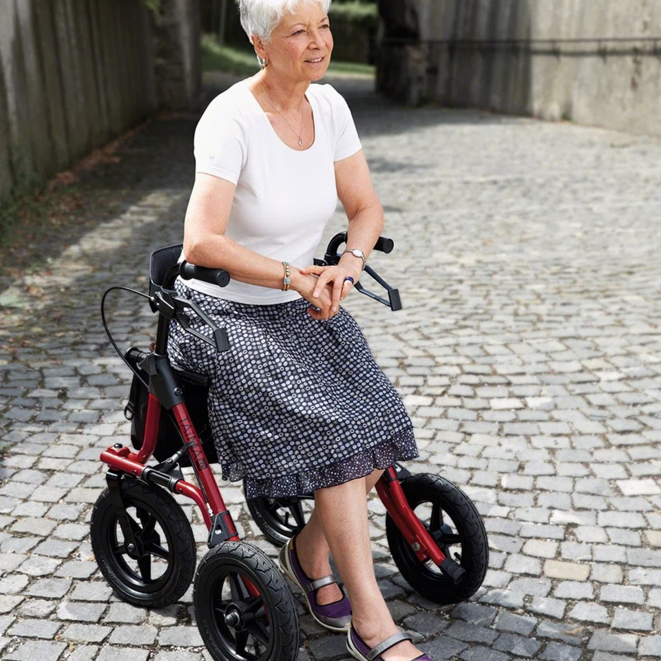 Dietz Taima XC Outdoor Rollator - faltbar mit Luftbereifung und Ankipphilfe - Bild 4 von 4