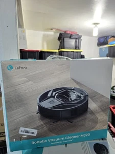 Lefant M320 Robot Aspirateur Nettoyant Auto-Charging Robot à vide Mop Combo - noir