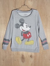 Disneyland Mickey Mouse Gray Long Sleeve Sweatshirt Women s L Disney Parks
