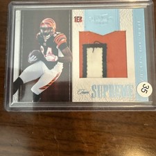 2011 Panini America Inc Jermaine Gresham #10 /20 3 Color Game Worn Patch Bengals
