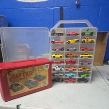 Lot of 24 Hot Wheels 70  s-80  s black wall cars with case