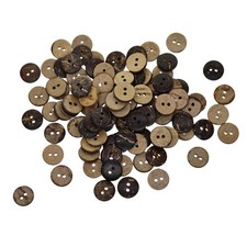 Confezione da 200 bottoni in legno da 12,5 mm per scrapbooking, biglietti, fai