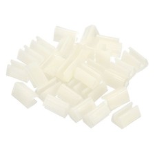 30Pcs 4mm ID Plastic Kitchen Sink Rack Feet Replacement White
