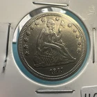 1861 Seated Liberty Quarter, Scarce Choice AU Collector Type Piece (7428)