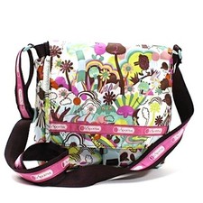 Autentica borsa a tracolla in nylon LeSportsac, stile tracolla o tracolla, ma...