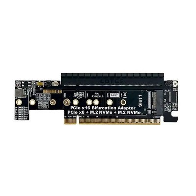 PCIe 5.0 X16 auf X8+X4+X4 Split-Erweiterungsadapterkarte GEN5 Rise1401