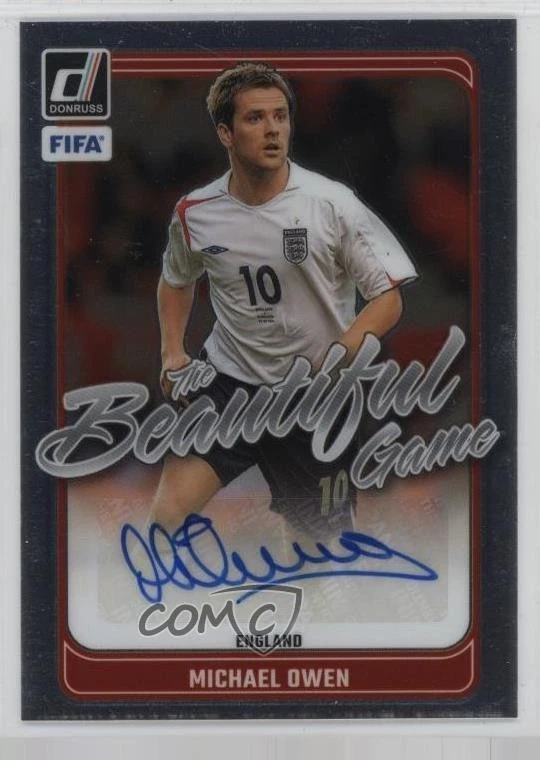Michael Owen Autographed Soccer Sports Trading Cards & Accessories