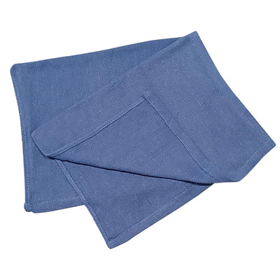 Premium Blue Huck Towels 15 x 27 '' - Absorbent Wiping & Reusable Cleaning Cloths