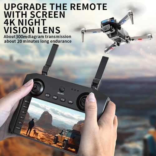 K30 Drone GPS 4K HD Dual Camera 360° Obstacle Avoidance FPV Quadcopter 3 Battery - Picture 3 of 12