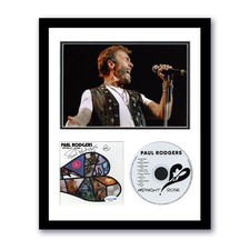Paul Rodgers "Bad Company" AUTOGRAPH Signed 'Midnight Rose' Framed 11x14 Display