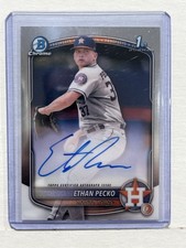 2025 Bowman Chrome Ethan Pecko 1st Prospect Autograph RC #CPA-EPE Astros