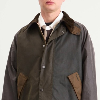 Barbour Transport Patchwork Wax Jacket Sz 38 | eBay