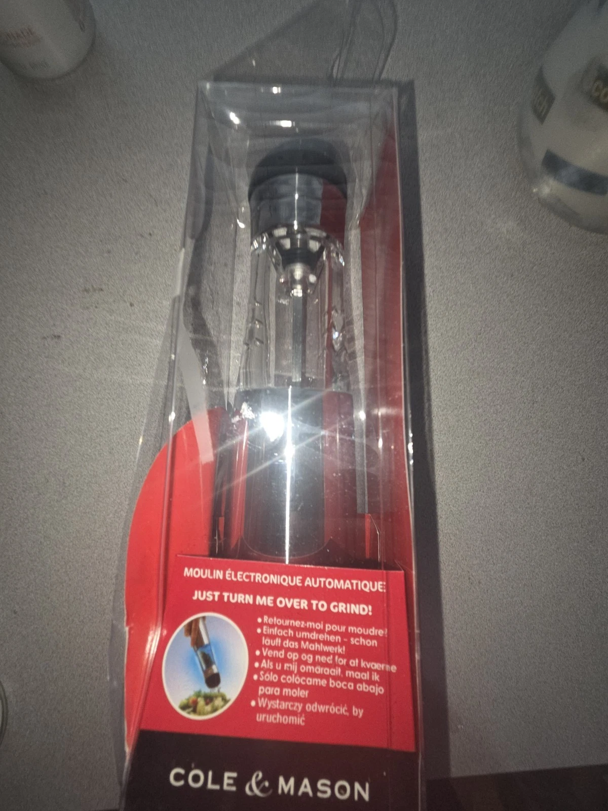 Cole & Mason Illuminated Mill - Grinder - Stainless Finish