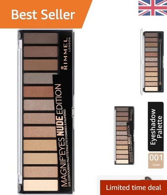 Pro Cream Lidschattenpalette - 12 aufbaubare Nude-Töne für atemberaubende Looks