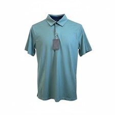 Mens Golf Polo Shirt NWT, Calvera Green S, Athletic, Anti Wrinkle, UPF Sport