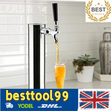 3in Draft Beer Tower Stainless Steel Bar Single Tap Beer Dispenser For Home Bar