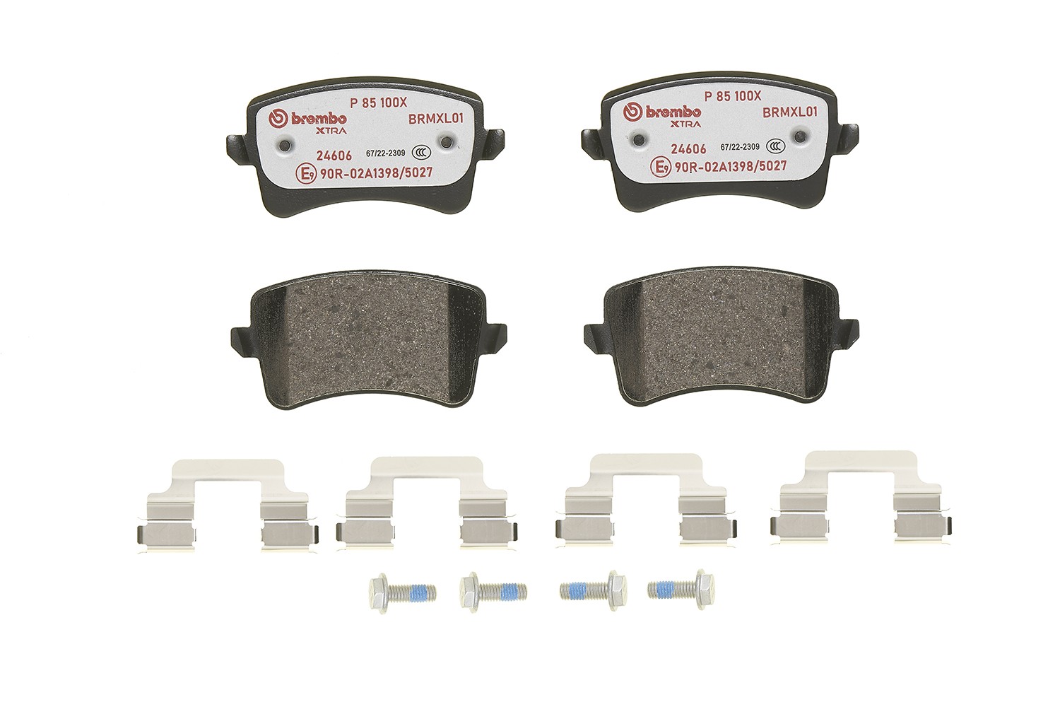 Rear BREMBO P 85 100X Brake Pad Set, disc brake for AUDI,AUDI (FAW) - Image 41