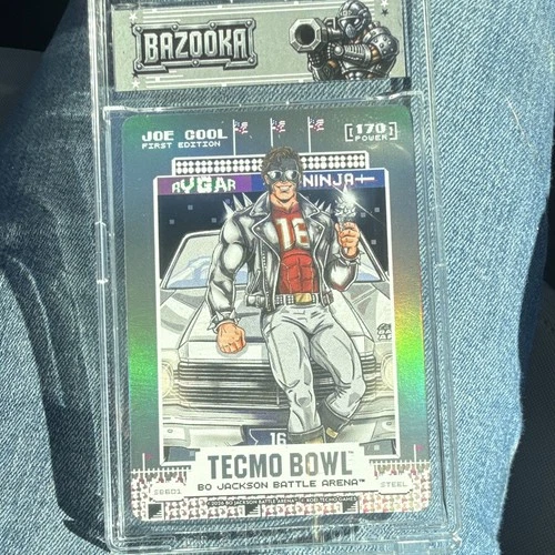 Joe Cool 1st Edition Steel Tecmo Bowl Bo Jackson Battle Arena Card #16