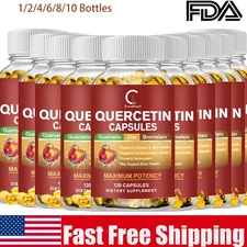 Quercetin 1000mg With Bromelain - Natural Immune supplement, 120-1200 Capsules