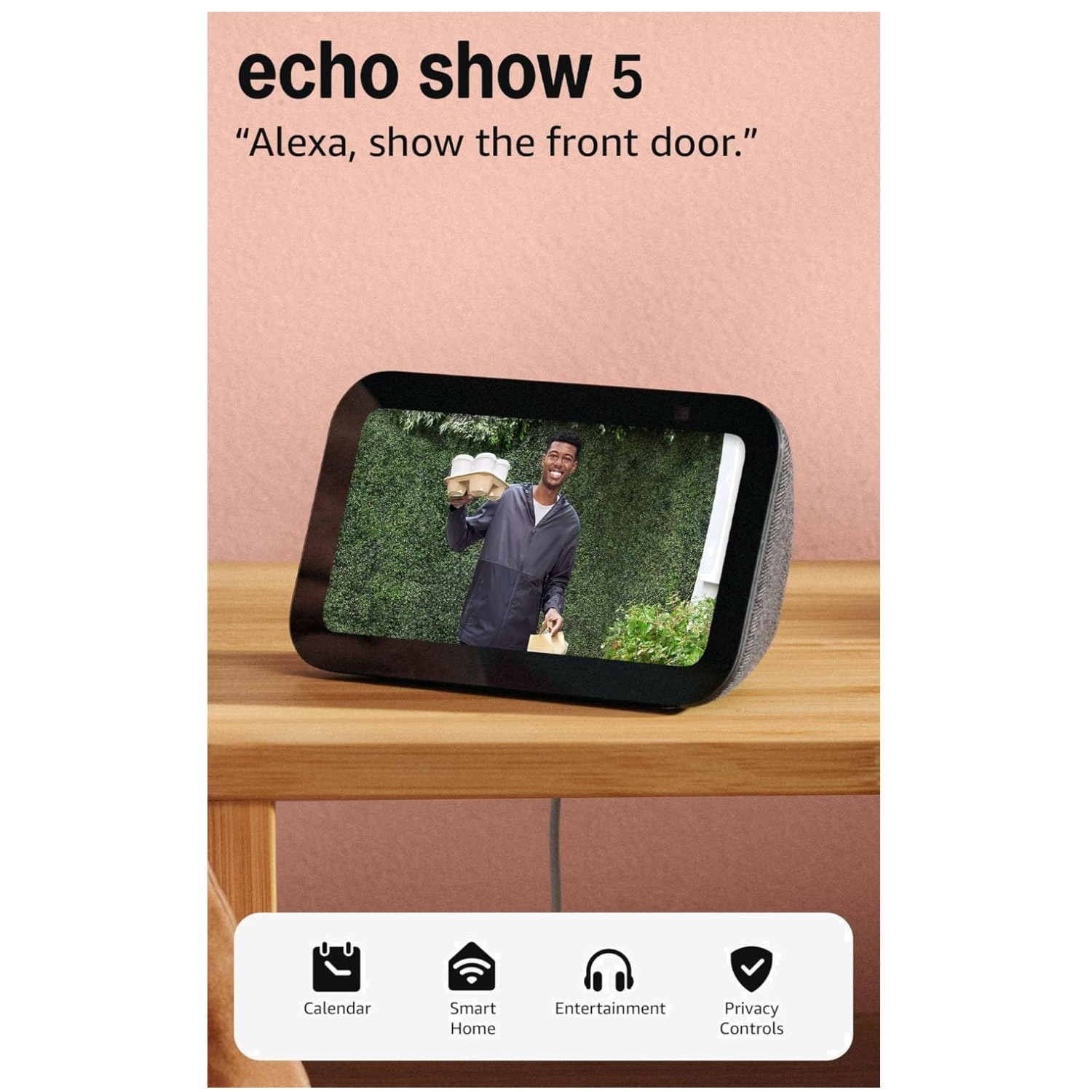 Echo Show 5 - Alexa Smart Display with 5.5” Screen, Camera, and