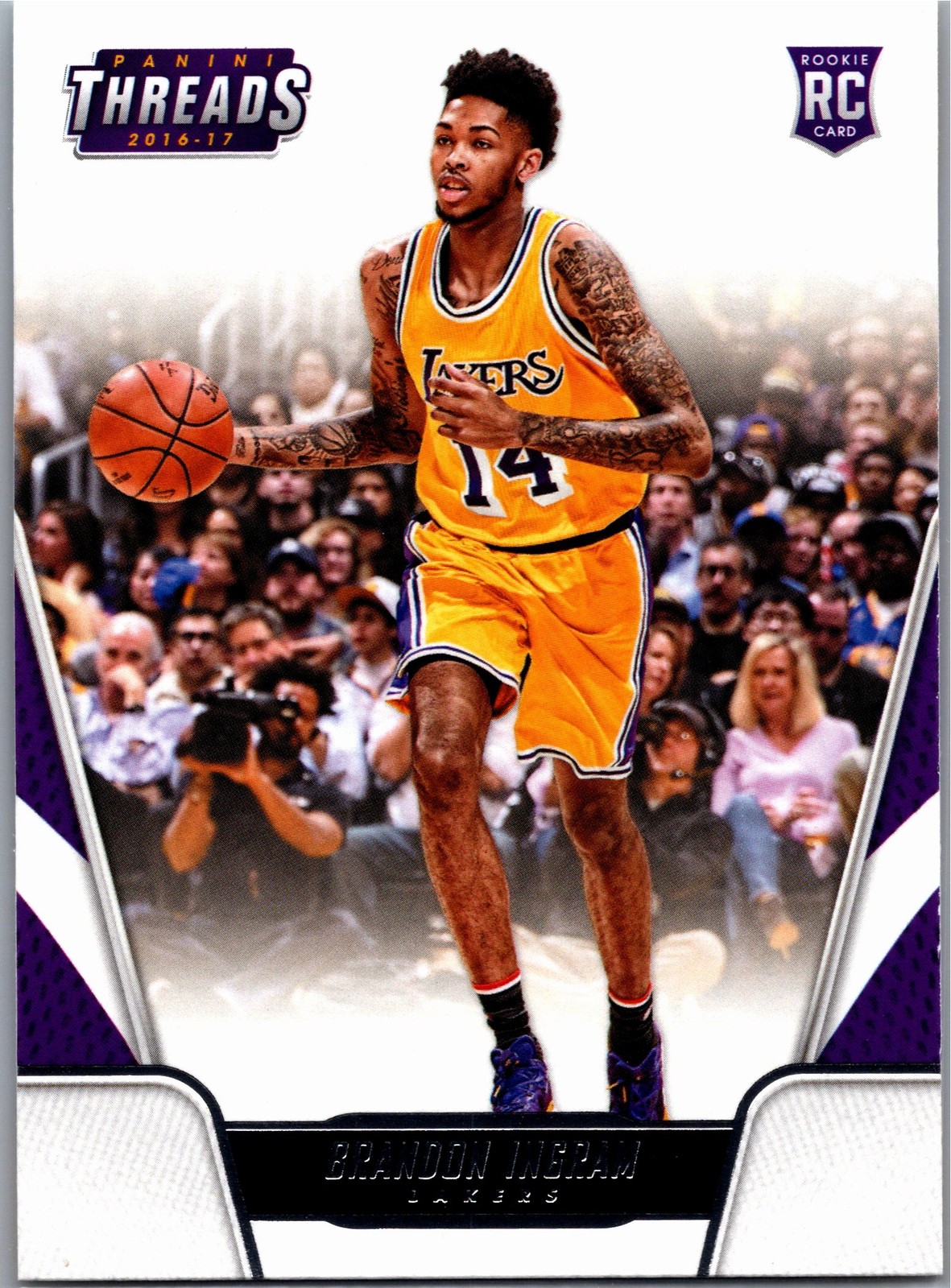 2016-17 Panini Threads #166 Brandon Ingram RC New Orleans Pelicans