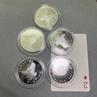 SMI  Silver Eagle 1 oz .999 Silver Lot Of 5, has milk spots …. Sunshine Minting