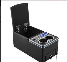 Universal Rear Bench Seat Center Console With 7-color Ambient Lights Universal Rear Bench Seat Center Console With 7-color Ambient Lights