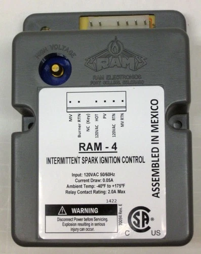 790-400 Robertshaw Ram-4 Ignition Module Control 44-1743 37061 37110 390232