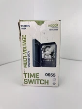 Tork 1109A Multi-Voltage Time Switch 120/208-277V Indoor Metal Case 24-Hour LED.