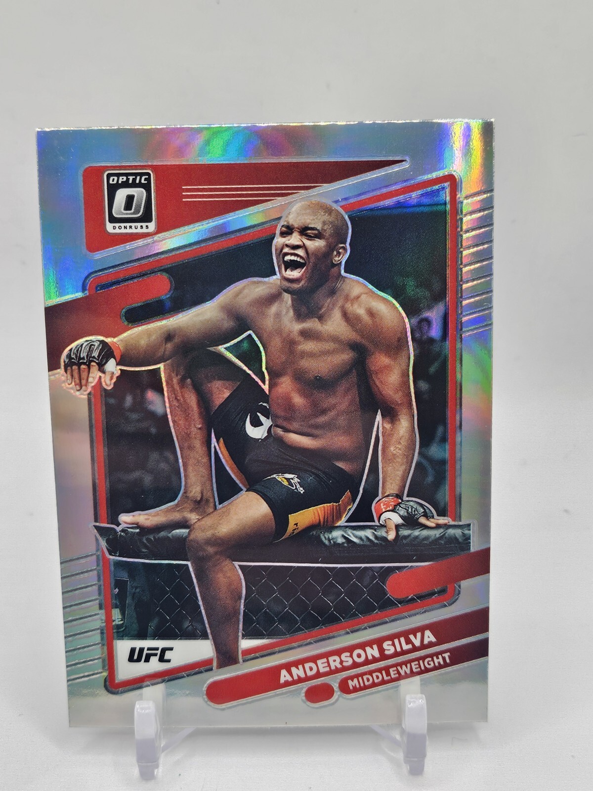 2022 Panini Donruss Optic UFC Silver Prizm #27 Anderson Silva