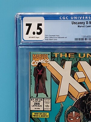 CGC 7.5 UNCANNY XMEN #266 MARVEL COMICS 8/90 1ST APP OF CGC 7.5 UNCANNY XMEN #266 MARVEL COMICS 8/90 1ST APP OF