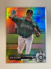 Seth Elledge 2017 Bowman Draft Chrome Refractor BDC-3 Mariners Rookie Prospect