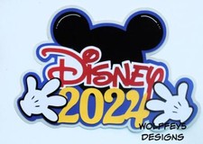 CRAFTECAFE DISNEY 2024 KID TITLE premade paper piecing scrapbook diecut 3d PAGE