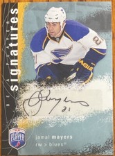 2007-08 Be A Player Signatures Jamal Mayers #S-JM St. Louis Blues