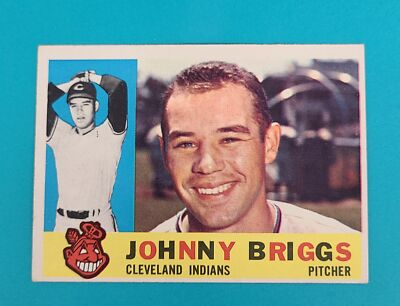 #ad 1960 Topps #376 Johnny Briggs Cleveland Indians BASEBALL Card L9 $4.99