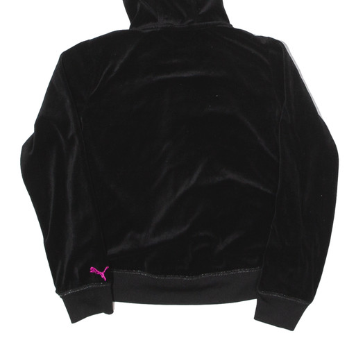 PUMA Track Velvet Jacket Black Girls L - Picture 6 of 6