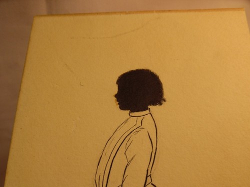 Antique Silhouette Drawing Of Standing Child - S.R. Knox - 1901 - Picture 3 of 7