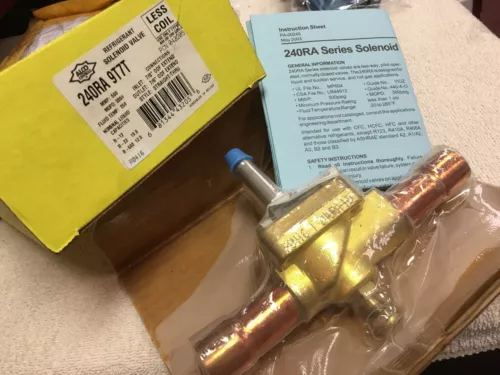 REFRIGERATION,  SUPER MARKET, RACK SOLENOID VALVE, 240RA9T7T