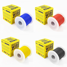   4 Colors  Silicone Wire Spool 100 ft Flexible 22 AWG Stranded Tinned Copper Wire