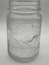 Vtg Jumbo Peanut Butter 16oz 1lb Jar by Frank Tea & Spice Co Cinci Oh 5"H