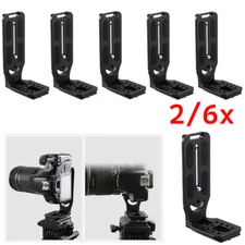 2/6Pcs For DSLR Camera L Bracket Tripod Quick Release Plate Stabilizer Tripod US