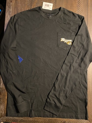 T-shirt Missouri Tigers nera maglia manica lunga uomo taglia L nuova