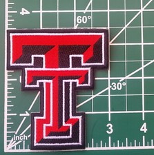 Texas Tech 3.5" Iron/Sew On Embroidered Patch ~Free Tracking~! Texas Tech 3.5" Iron/Sew On Embroidered Patch ~Free Tracking~!