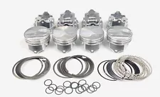 SILVOLITE Hypereutectic .340 Dome Pistons+MOLY Rings Kit Chevy BB 454 7.4L +.030