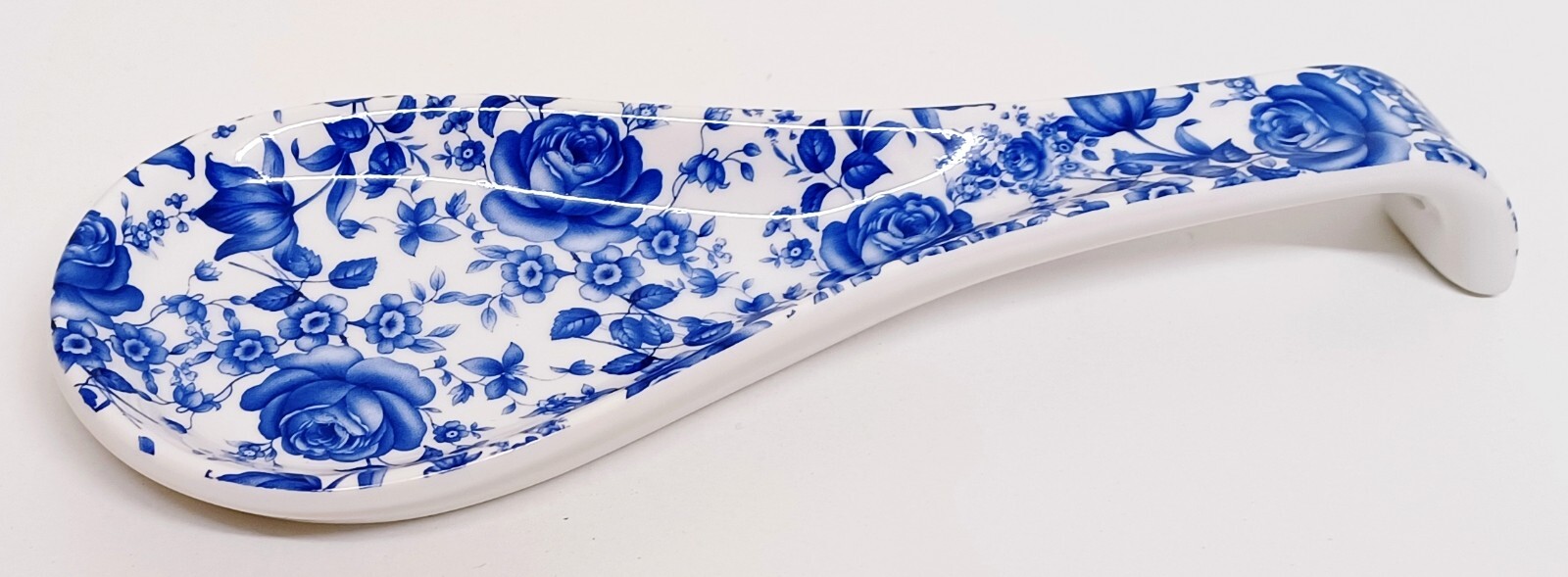 Delft Blue Medium Spoon Rest Porcelain 22cm 8.6"" Flowers Floral Ceramic Decor UK
