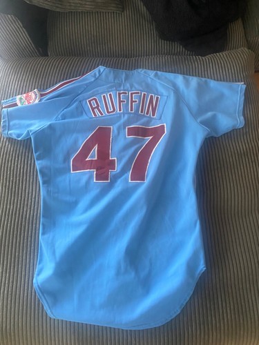 1987 Bruce Ruffin Game Worn Jersey Philadelphia Phillies Rawlings - Bild 7 von 10