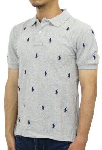 Polo Ralph Lauren GRIGIO NAVY Polo Ragazzo Multi Pony S L US Medium (10 12)